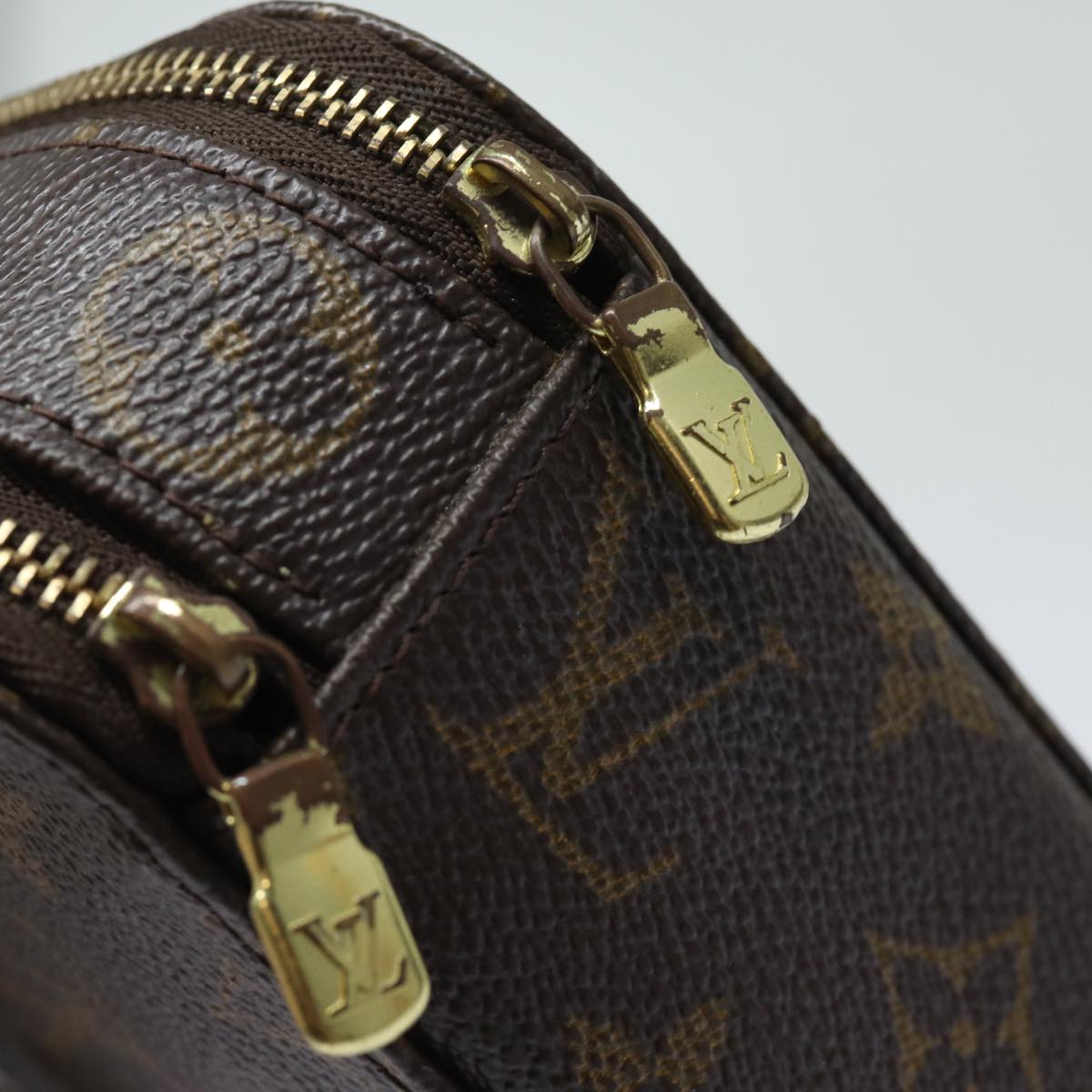 LOUIS VUITTON Monogram Trousse Brush PM Cosmetic Pouch M47510 LV 78379