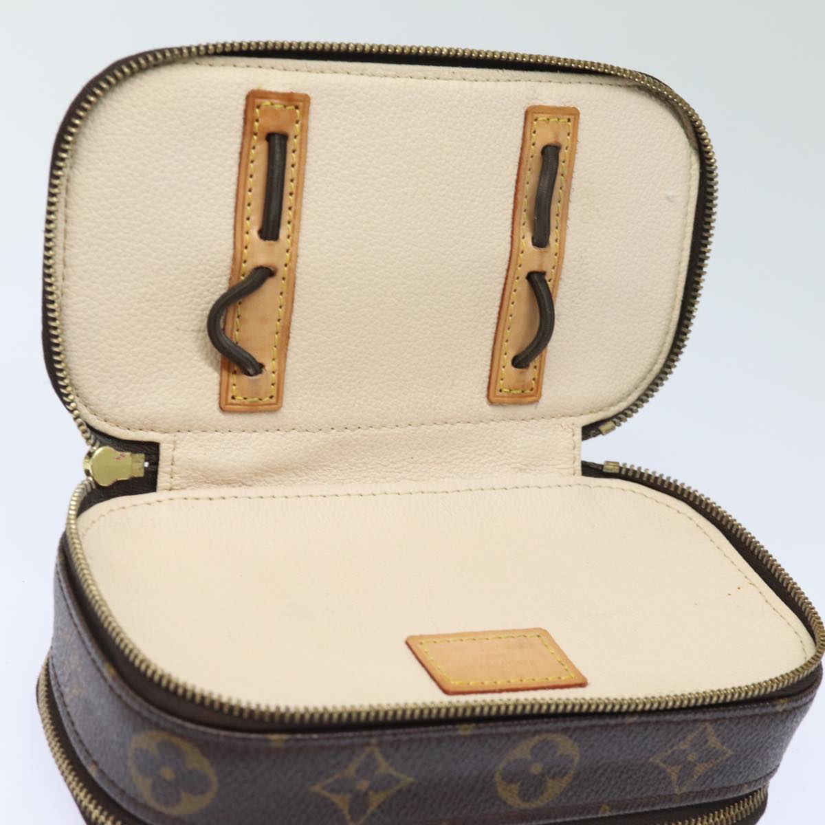 LOUIS VUITTON Monogram Trousse Brush PM Cosmetic Pouch M47510 LV 78379