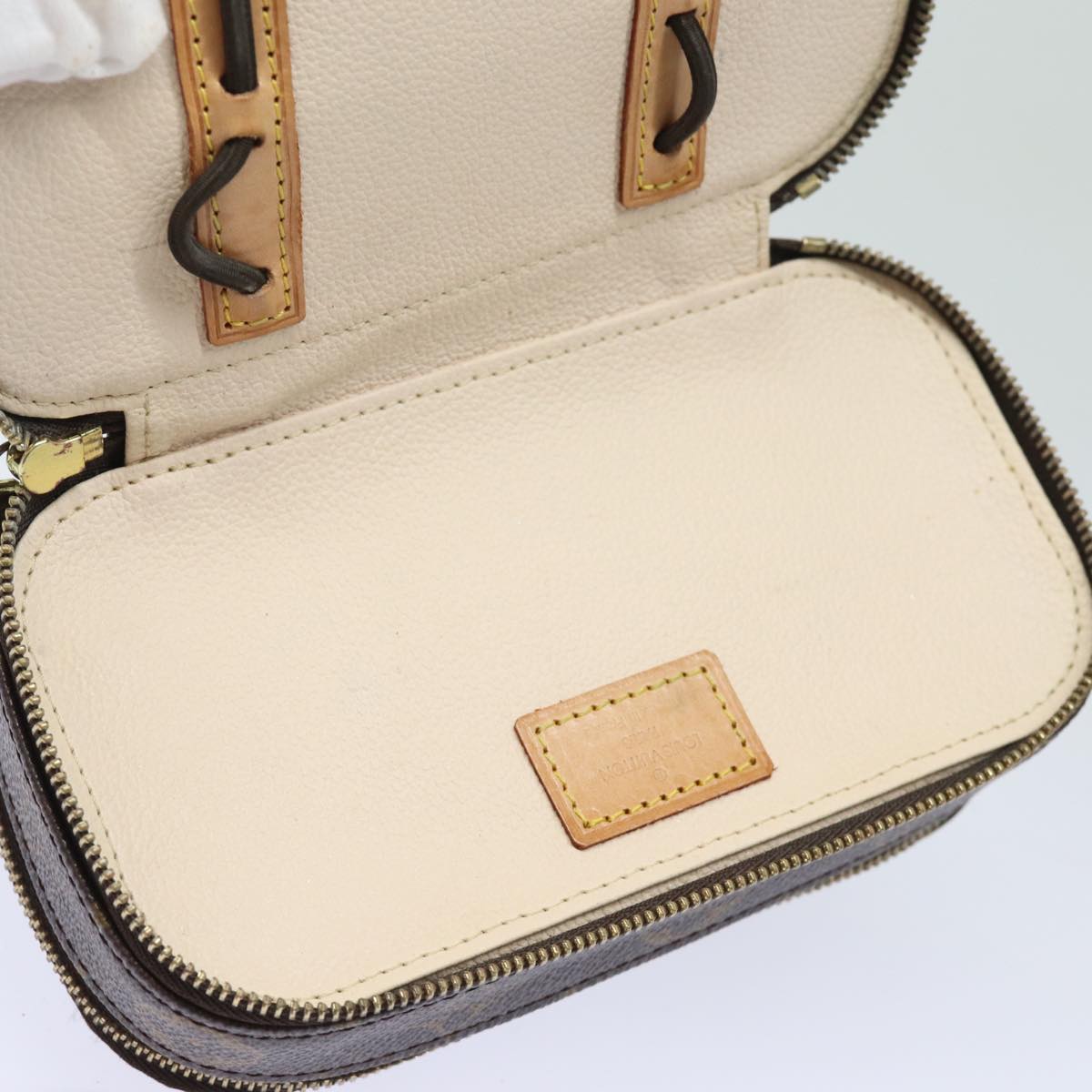 LOUIS VUITTON Monogram Trousse Brush PM Cosmetic Pouch M47510 LV 78379