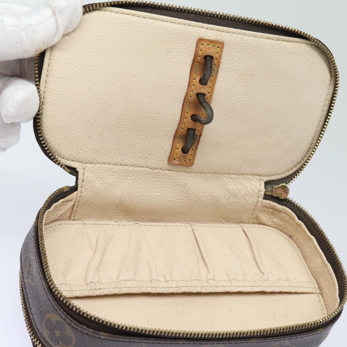 LOUIS VUITTON Monogram Trousse Brush PM Cosmetic Pouch M47510 LV 78379