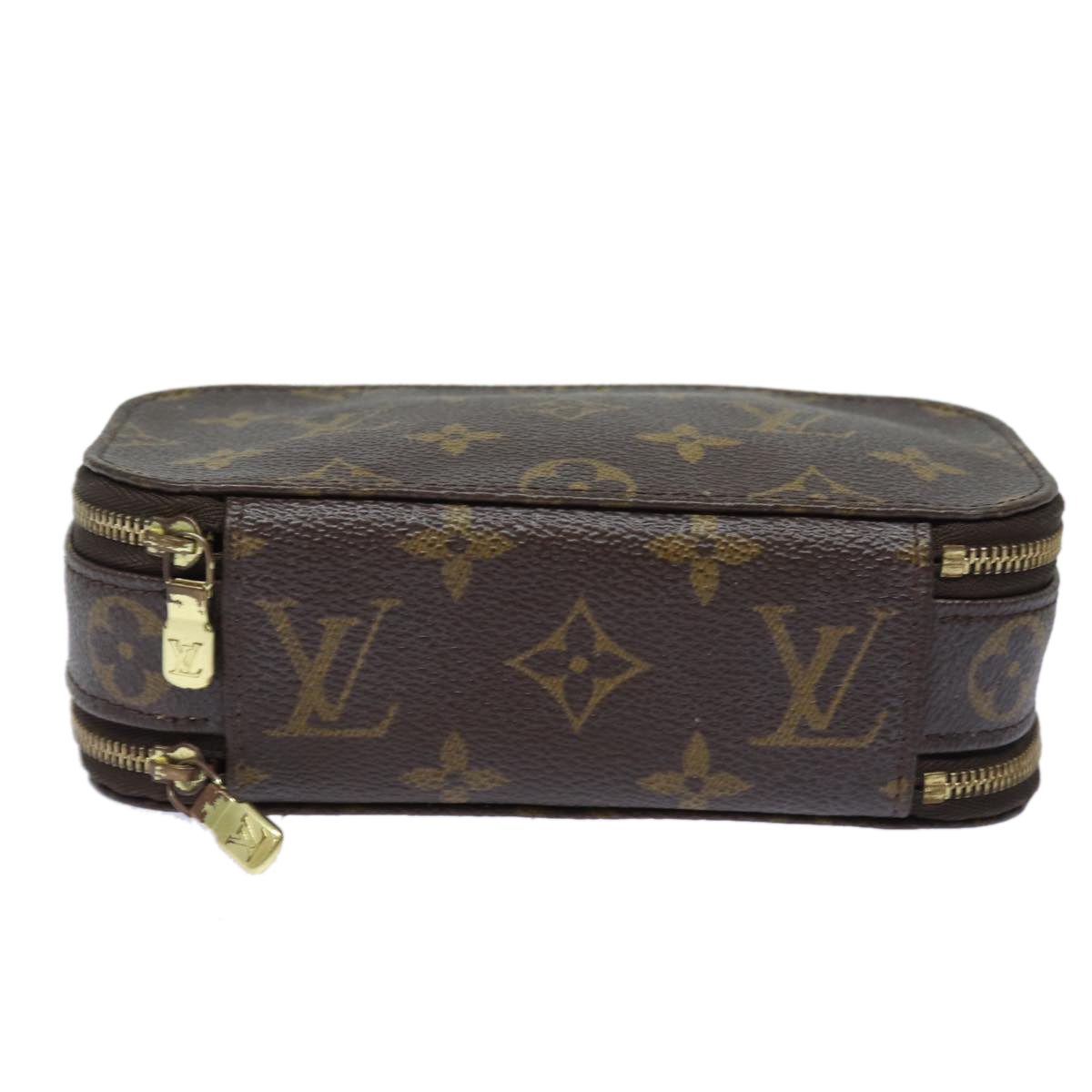 LOUIS VUITTON Monogram Trousse Brush PM Cosmetic Pouch M47510 LV 78379