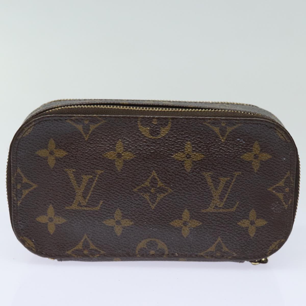 LOUIS VUITTON Monogram Trousse Brush PM Cosmetic Pouch M47510 LV 78379