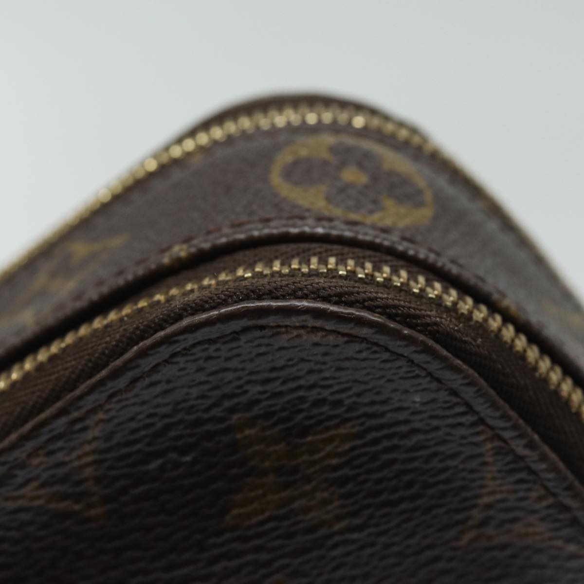 LOUIS VUITTON Monogram Trousse Brush PM Cosmetic Pouch M47510 LV 78379