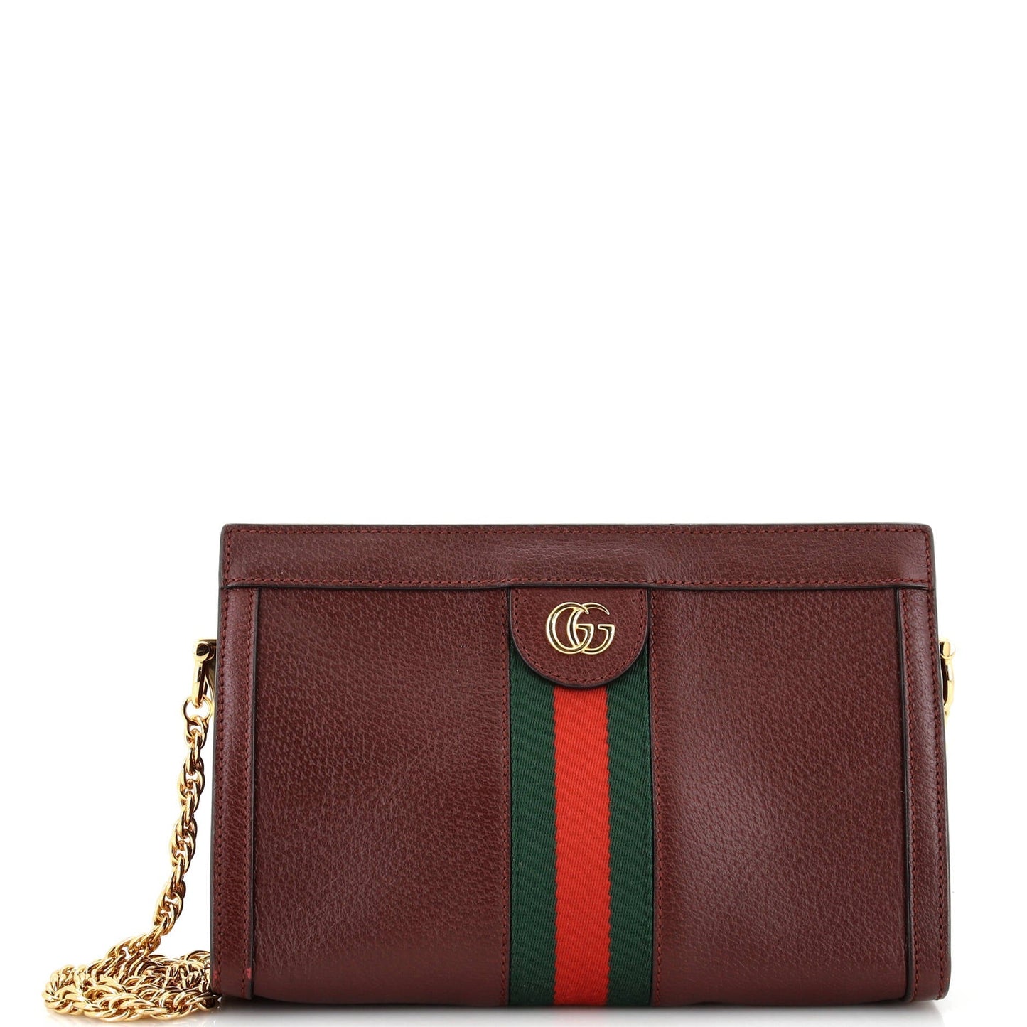 Luxury Gucci Trending 2025 Ophidia Chain Shoulder Bag Leather Small