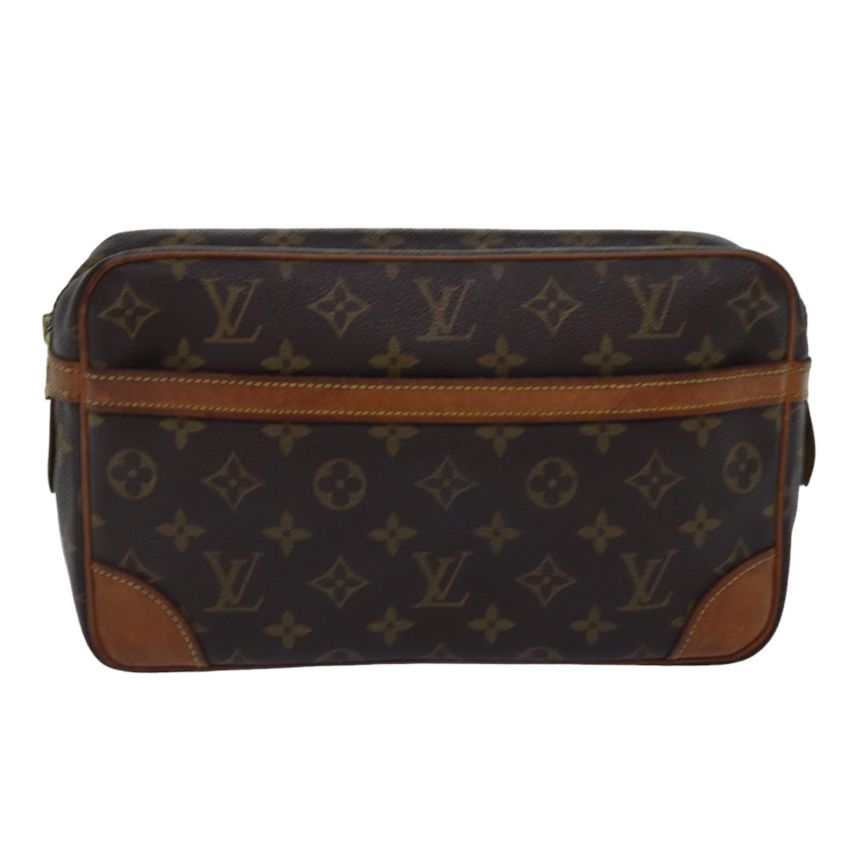 LOUIS VUITTON Monogram Compiegne 28 Clutch Bag M51845 LV 78388
