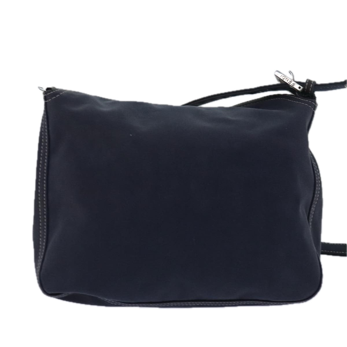 Luxury Fendi Mamma Baguette Shoulder Bag Canvas Gray78396