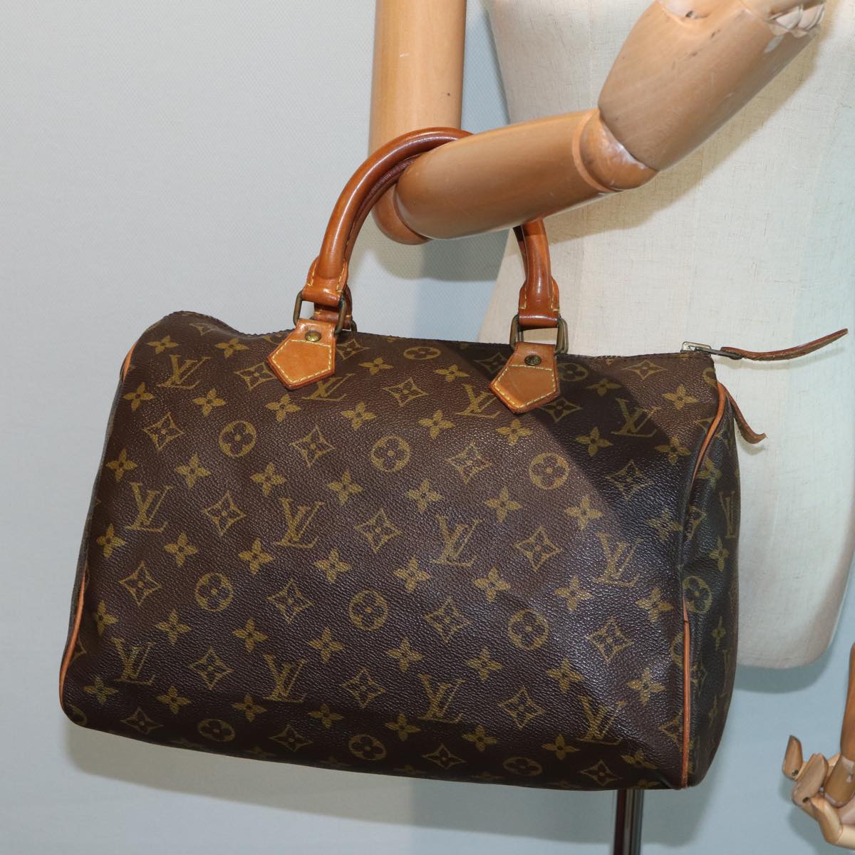 LOUIS VUITTON Monogram Speedy 30 Hand Bag Vintage M41526 LV 78412