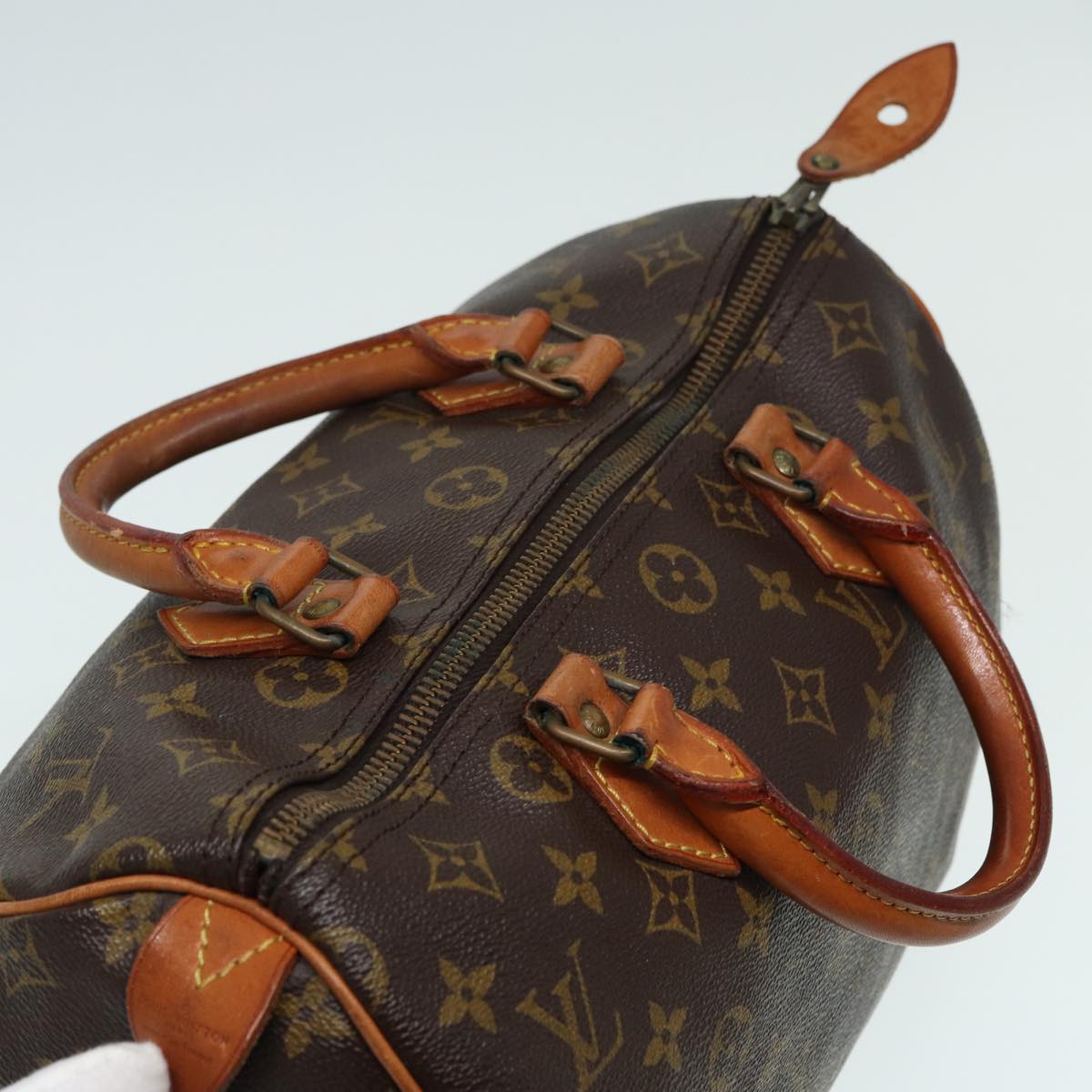 LOUIS VUITTON Monogram Speedy 30 Hand Bag Vintage M41526 LV 78412
