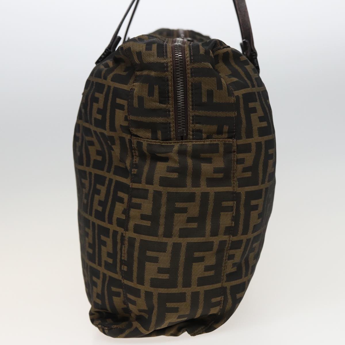 Luxury Fendi Zucca Canvas Shoulder Bag Brown Black78535