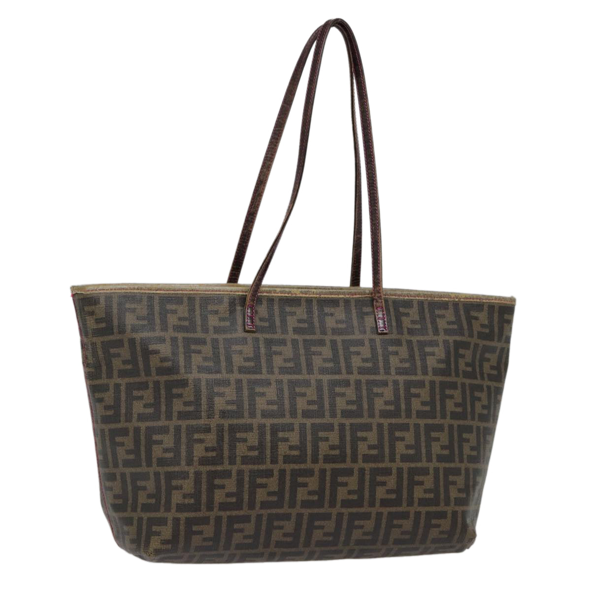 Luxury Fendi Zucca Canvas Tote Bag Brown Gold78561