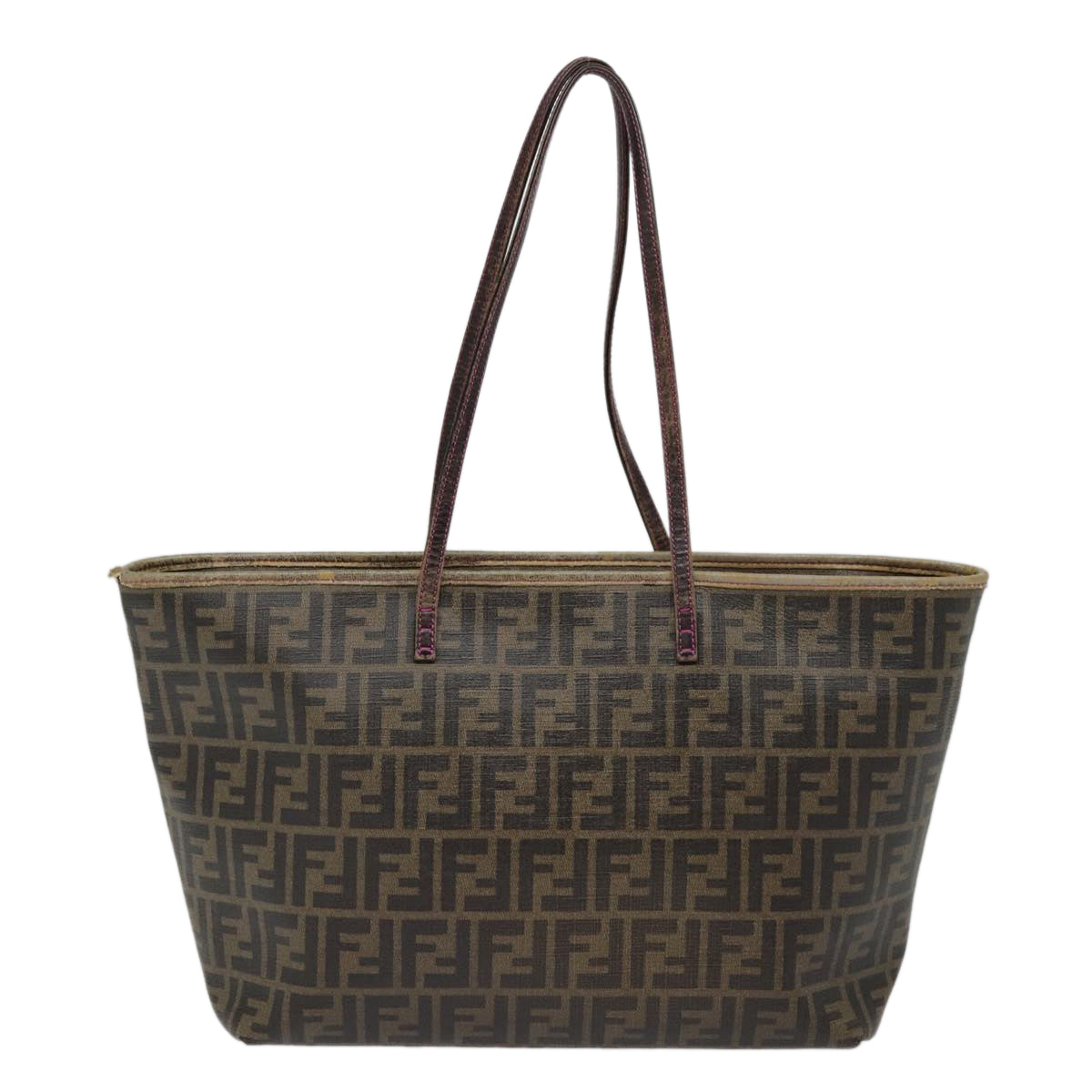 Luxury Fendi Zucca Canvas Tote Bag Brown Gold78561