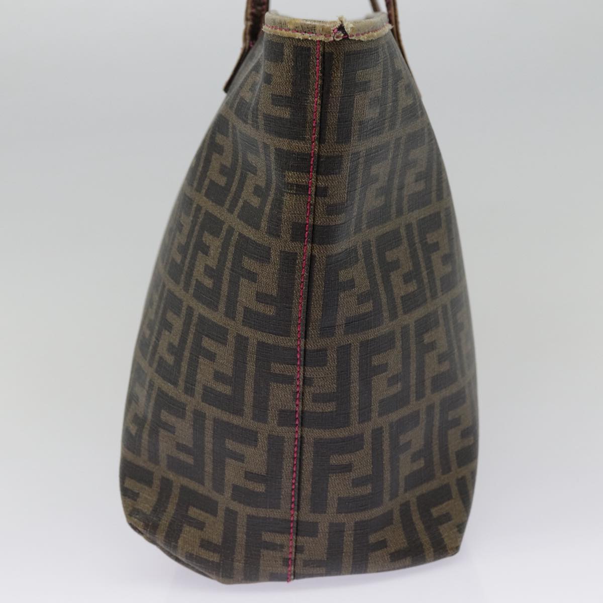 Luxury Fendi Zucca Canvas Tote Bag Brown Gold78561