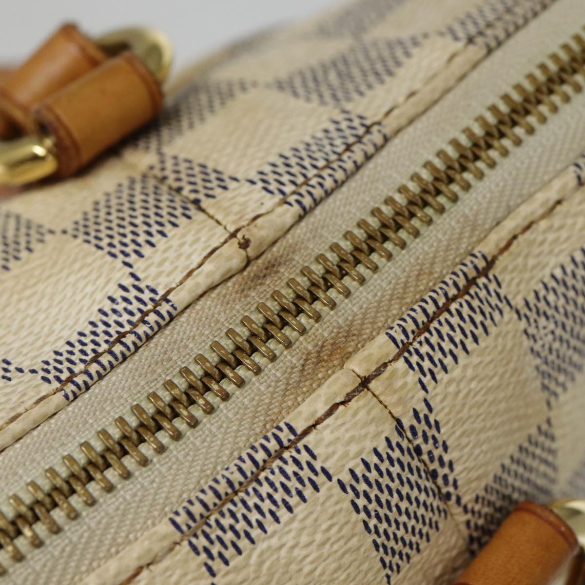 LOUIS VUITTON Damier Azur Totally PM Tote Bag N41280 LV 78566