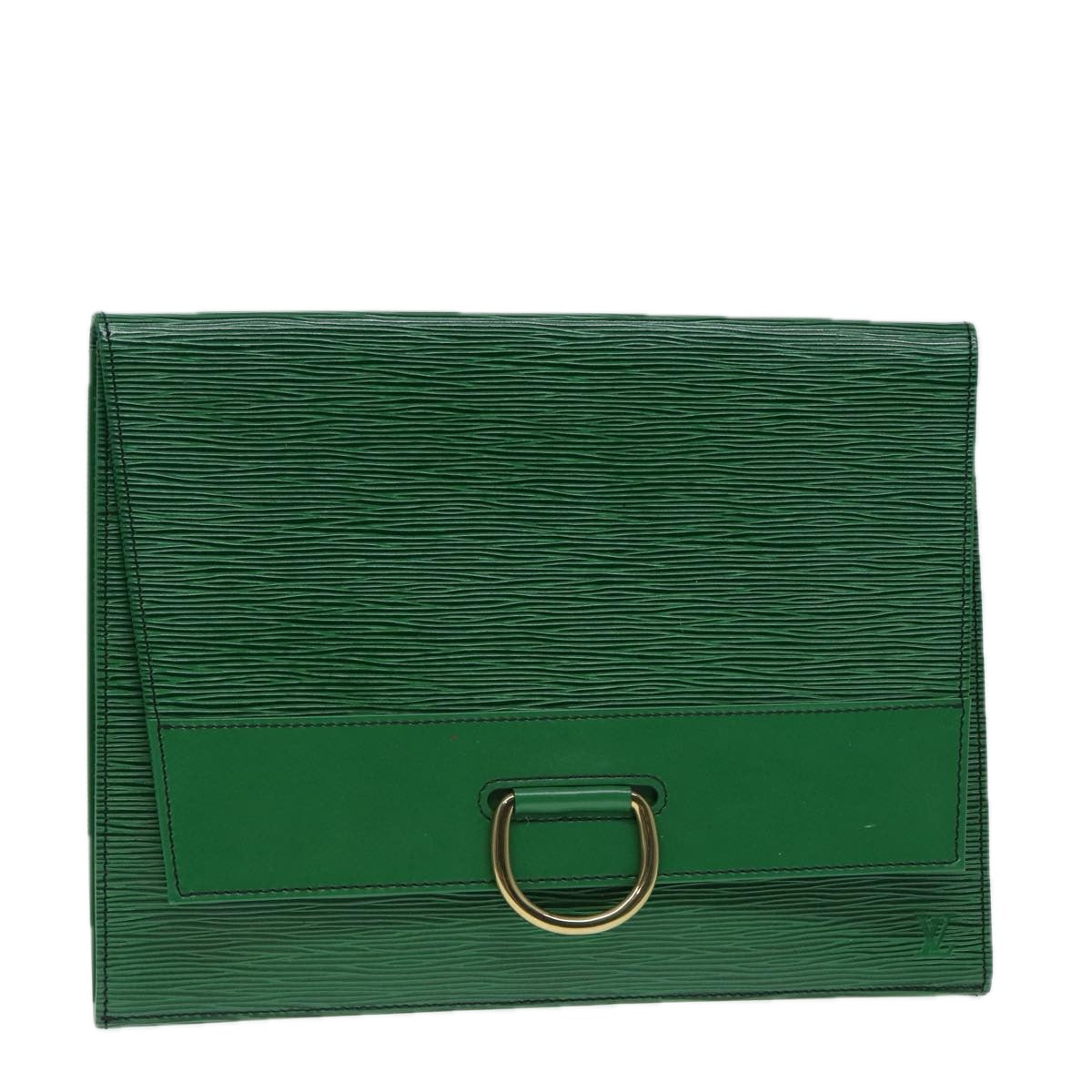 LOUIS VUITTON Epi Jena Clutch Bag Green M52724 LV 78574