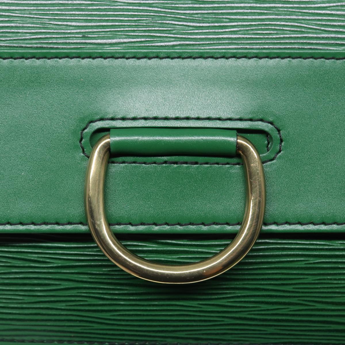 LOUIS VUITTON Epi Jena Clutch Bag Green M52724 LV 78574