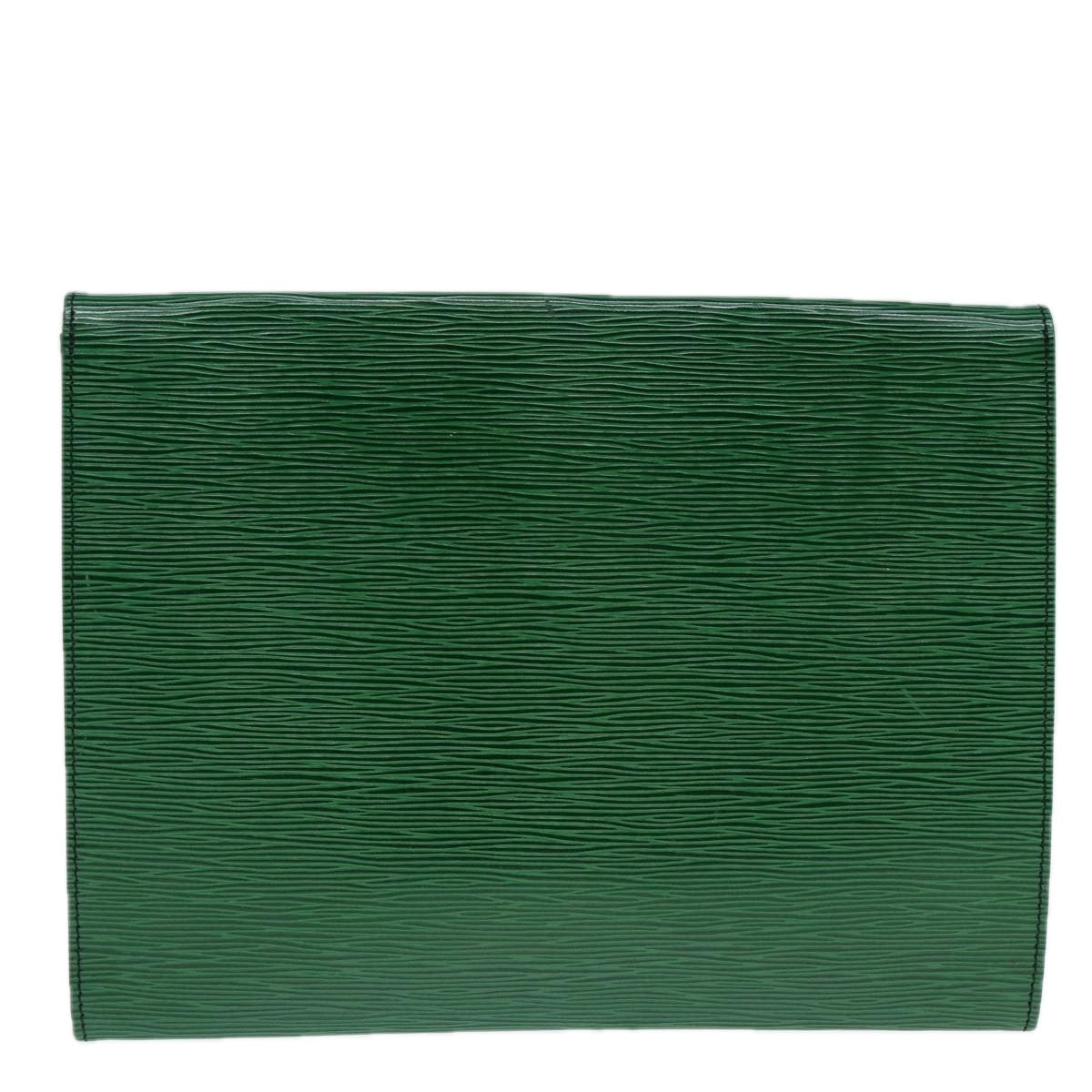 LOUIS VUITTON Epi Jena Clutch Bag Green M52724 LV 78574