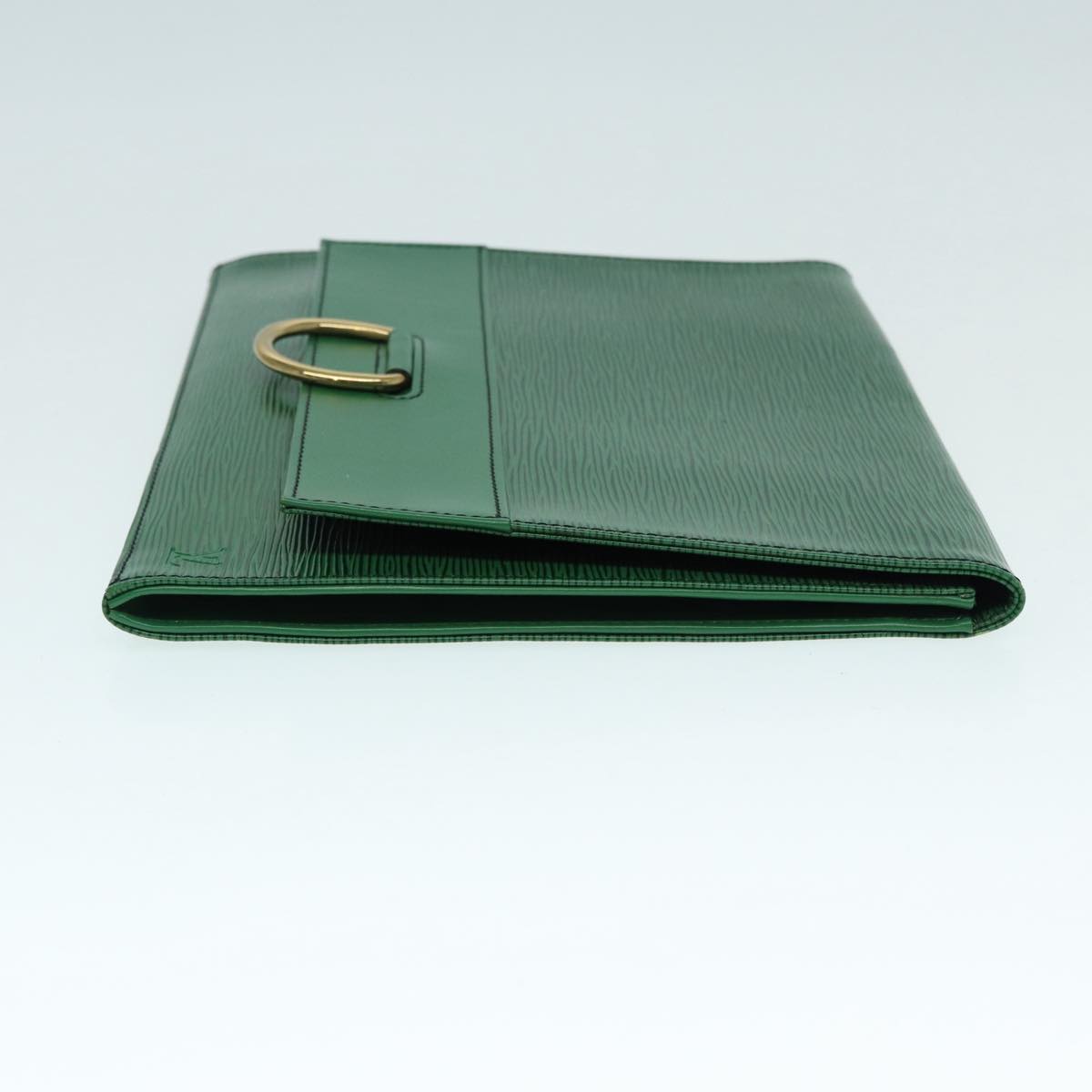 LOUIS VUITTON Epi Jena Clutch Bag Green M52724 LV 78574