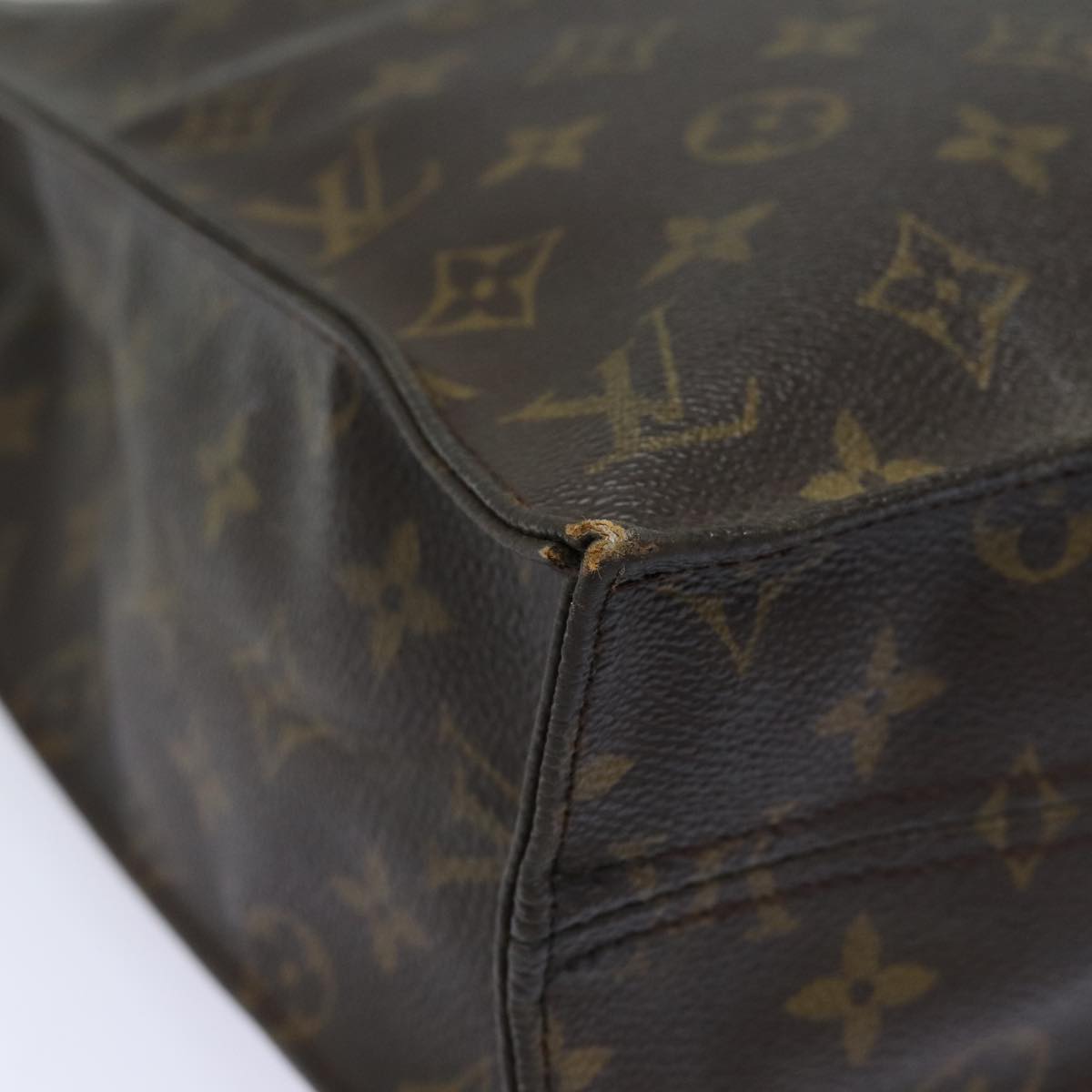 LOUIS VUITTON Monogram Sac Plat Hand Bag M51140 LV 78583
