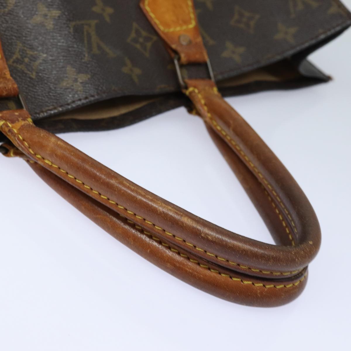 LOUIS VUITTON Monogram Sac Plat Hand Bag M51140 LV 78583