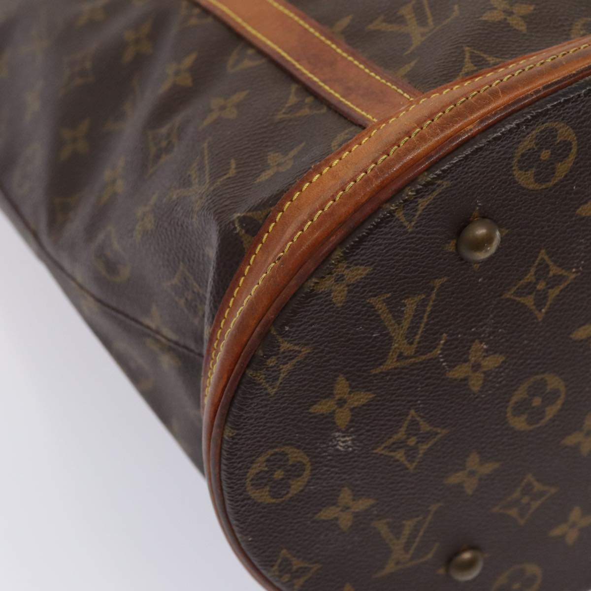 LOUIS VUITTON Monogram Bucket GM Shoulder Bag M42236 LV 78587