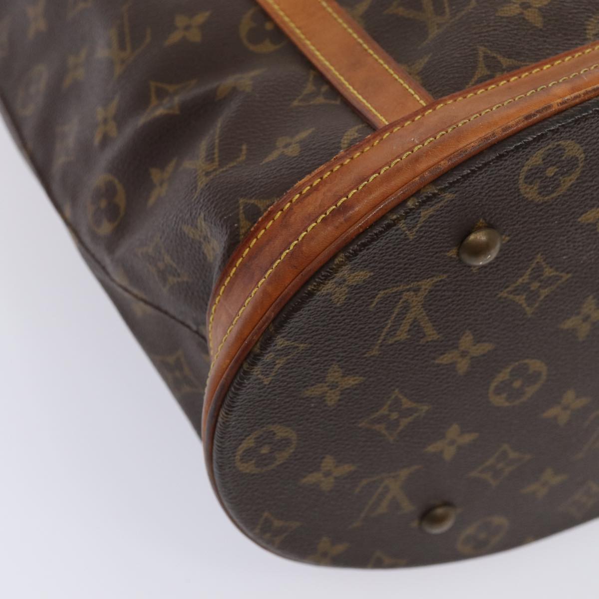LOUIS VUITTON Monogram Bucket GM Shoulder Bag M42236 LV 78587