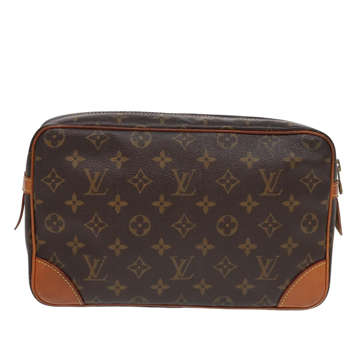 LOUIS VUITTON Monogram Compiegne 28 Clutch Bag M51845 LV 78592