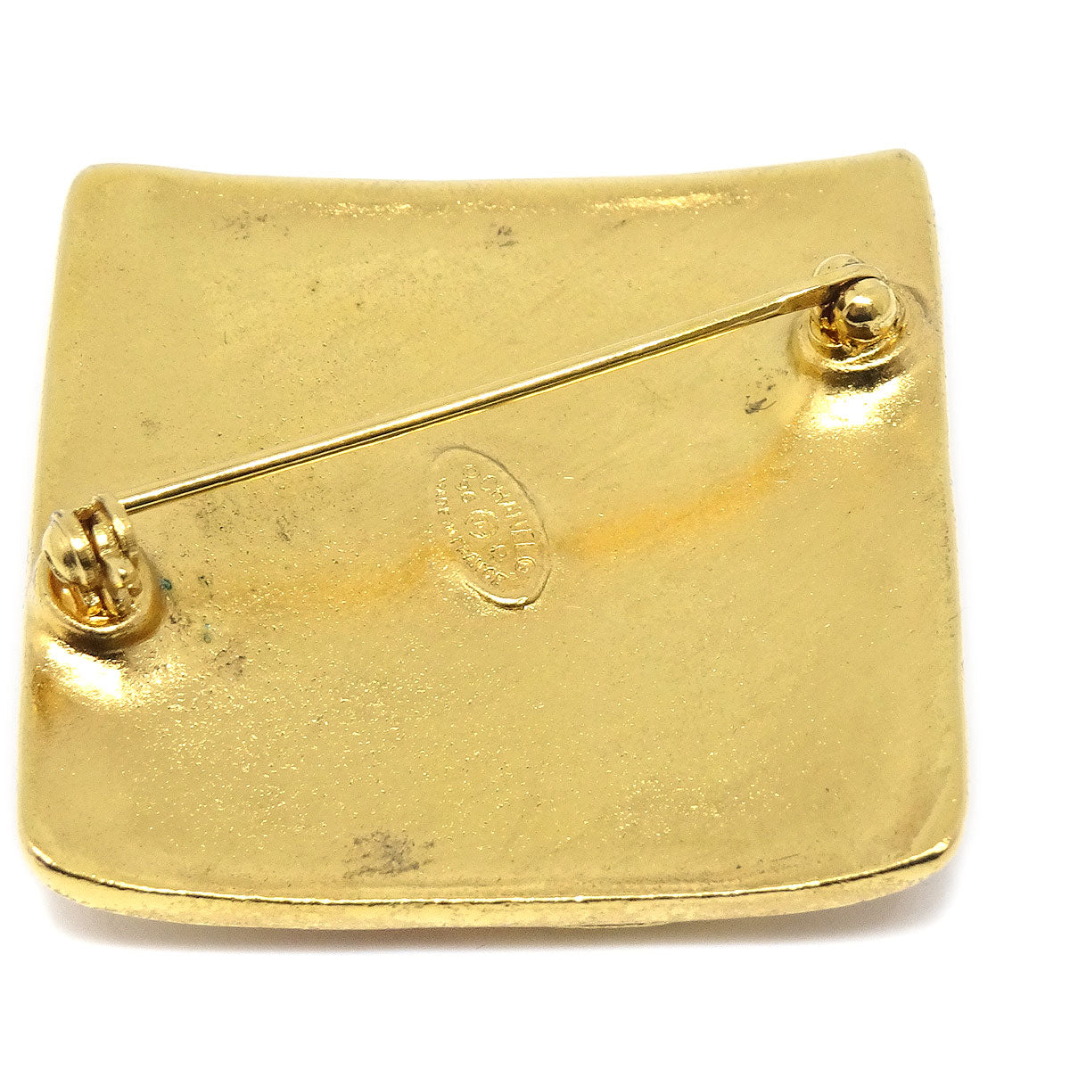 Luxury Chanel 1996 Diamond Brooch Gold