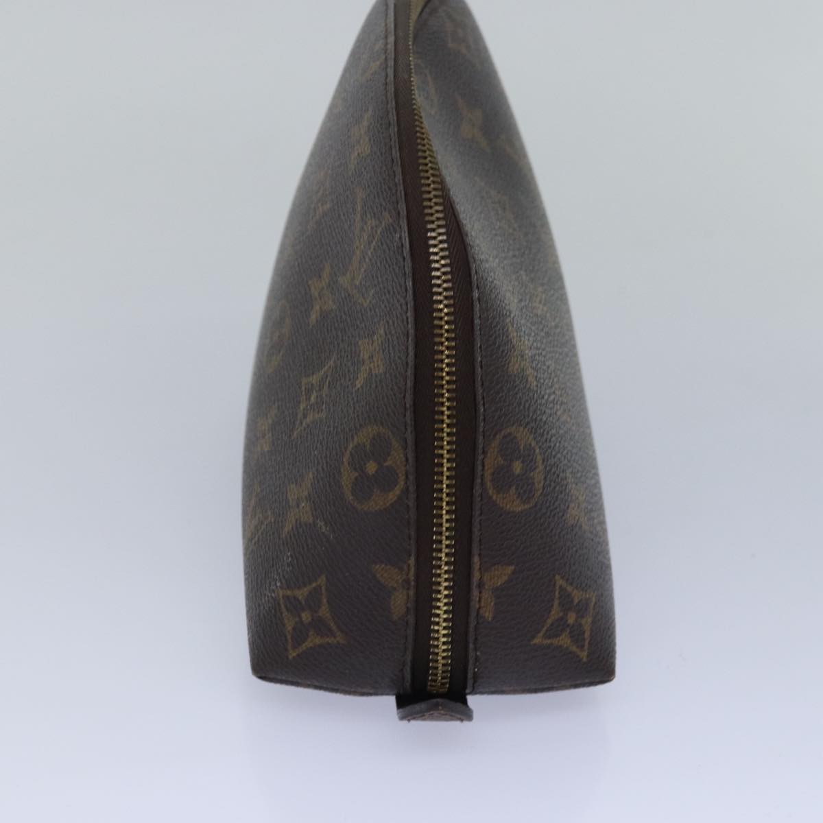 LOUIS VUITTON Monogram Trousse Demi Ronde Cosmetic Pouch M47520 LV 78650