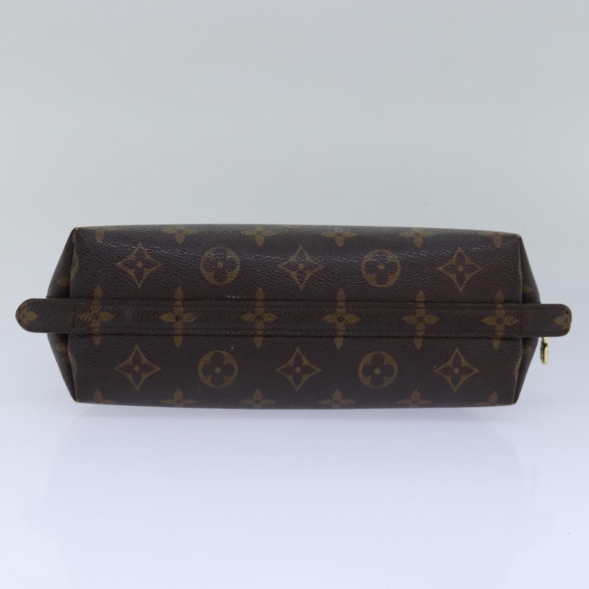 LOUIS VUITTON Monogram Trousse Demi Ronde Cosmetic Pouch M47520 LV 78650