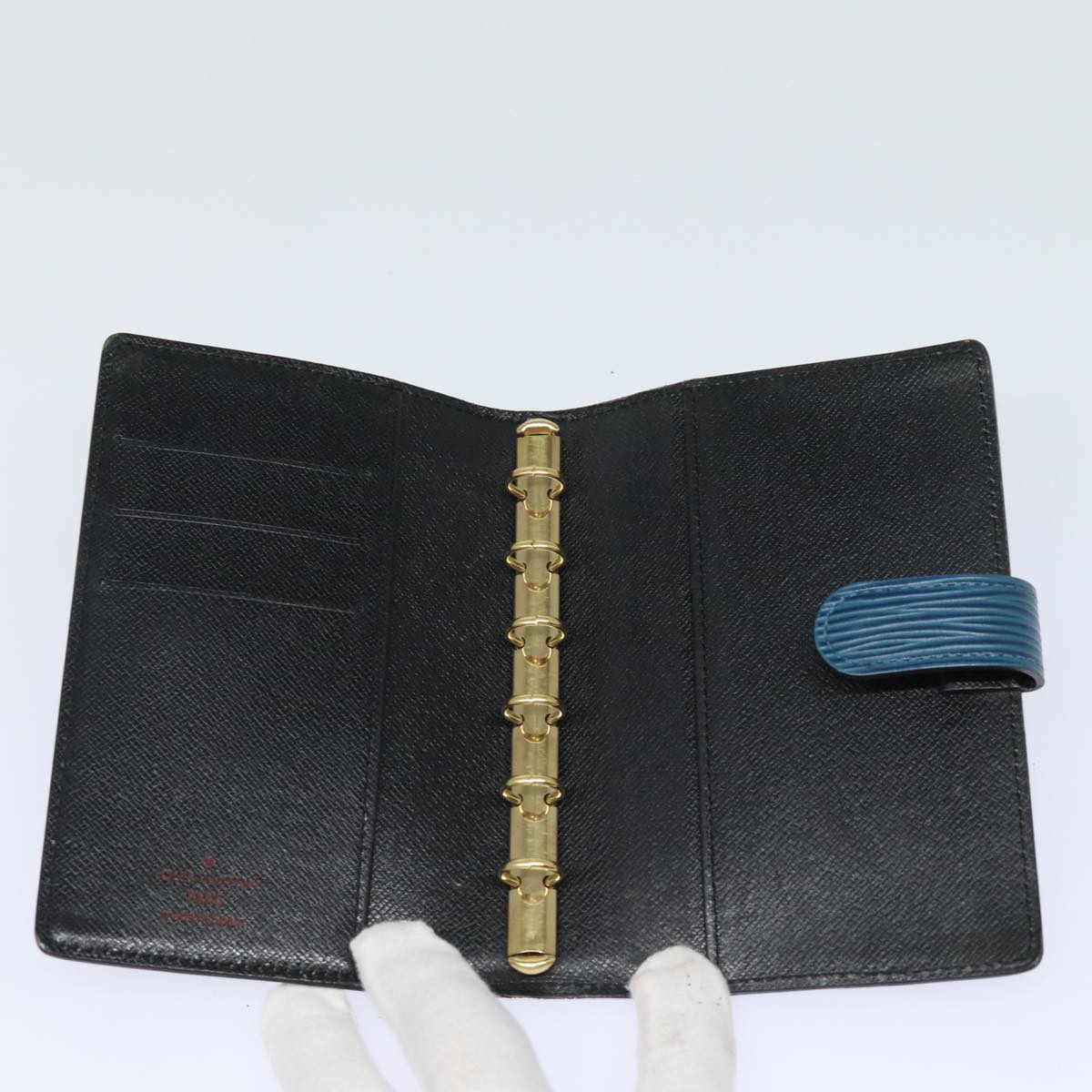 LOUIS VUITTON Epi Agenda PM Day Planner Cover Blue R20055 LV 78658