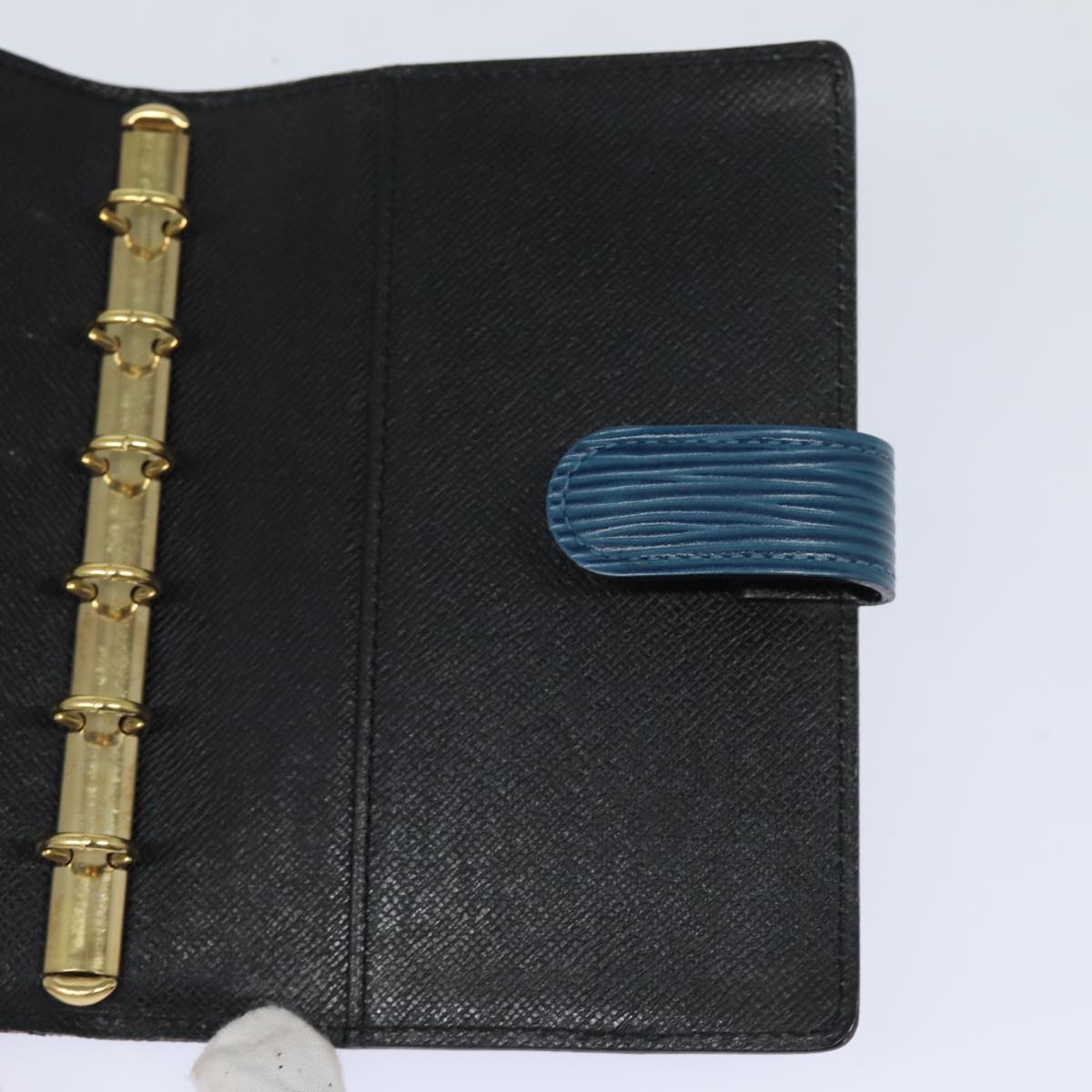 LOUIS VUITTON Epi Agenda PM Day Planner Cover Blue R20055 LV 78658