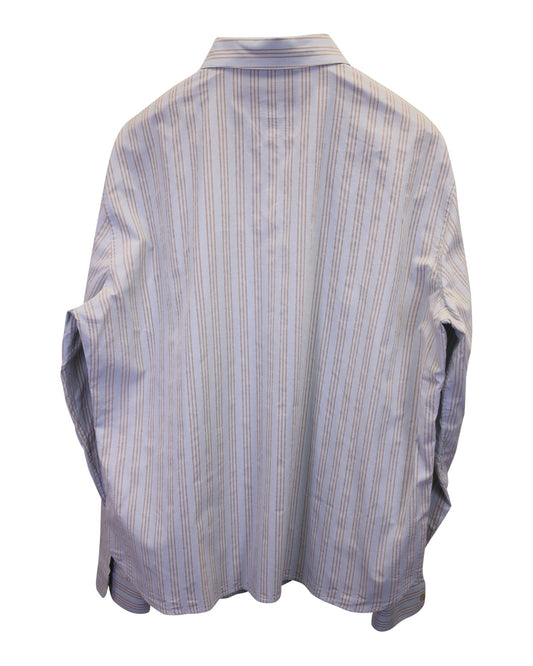 Gucci Striped Dress Shirt in Light Blue Cotton