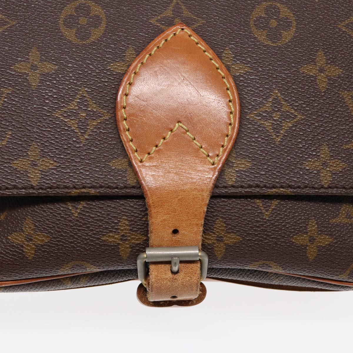 LOUIS VUITTON Monogram Cartouchiere MM Shoulder Bag Vintage M51253 LV 78689