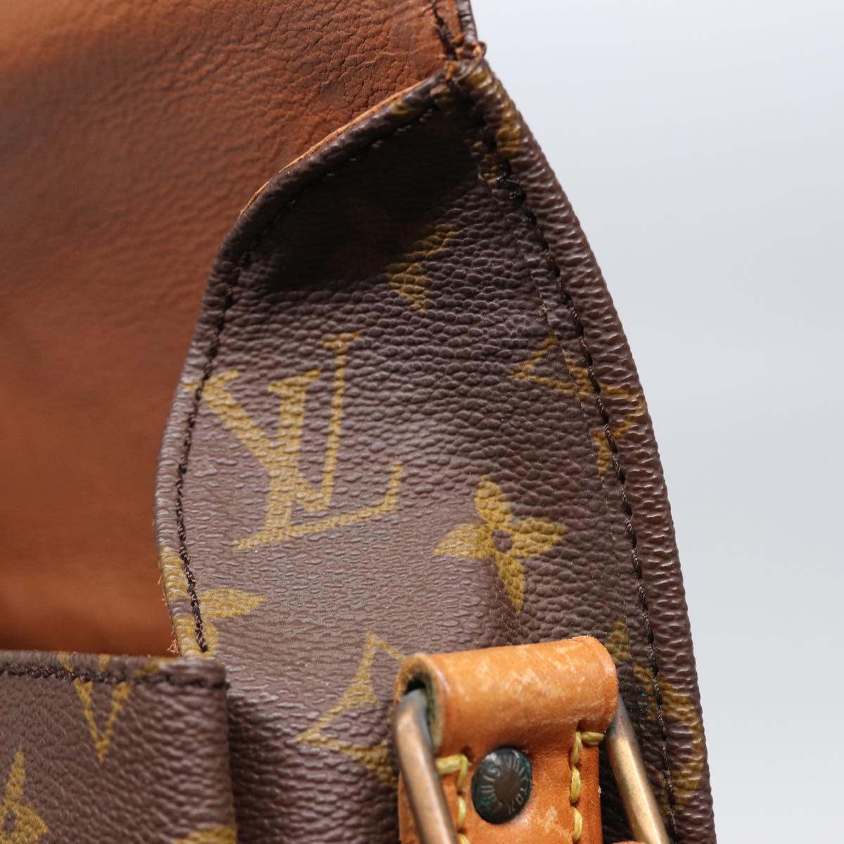 LOUIS VUITTON Monogram Cartouchiere MM Shoulder Bag Vintage M51253 LV 78689