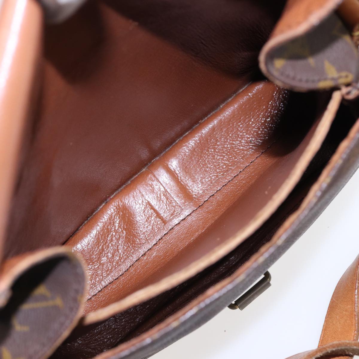 LOUIS VUITTON Monogram Cartouchiere MM Shoulder Bag Vintage M51253 LV 78689