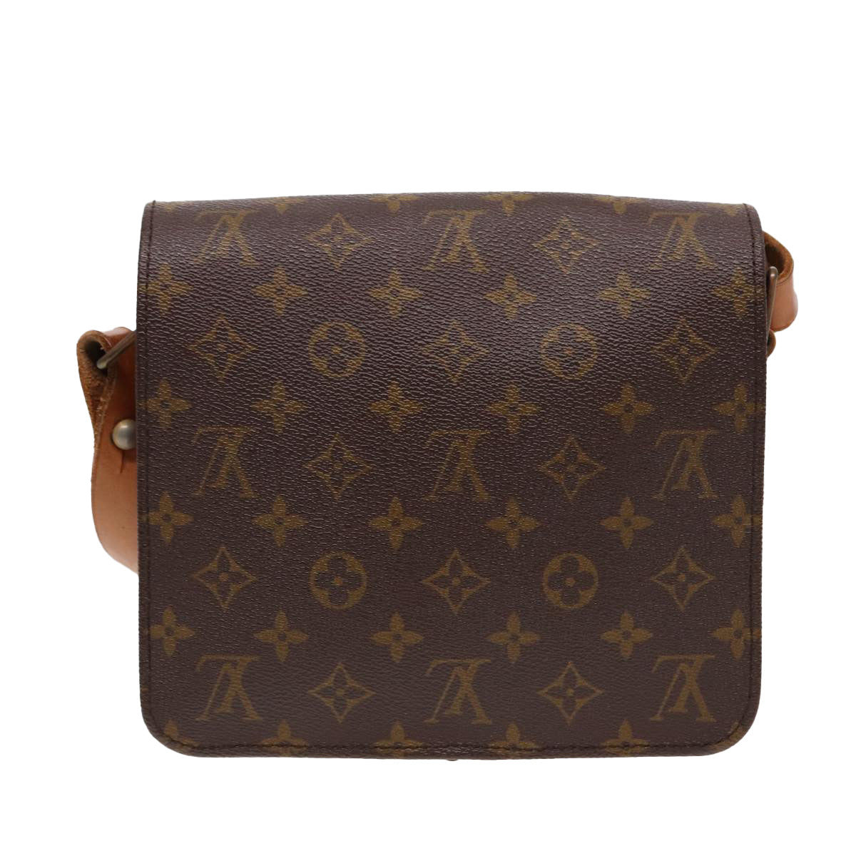 LOUIS VUITTON Monogram Cartouchiere MM Shoulder Bag Vintage M51253 LV 78689