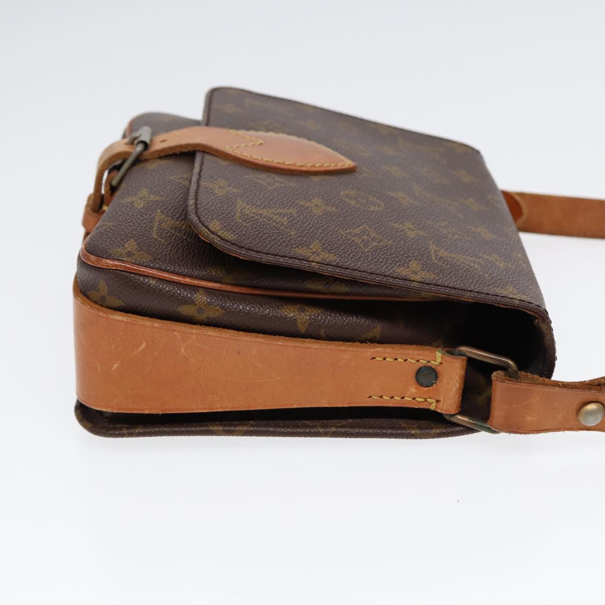 LOUIS VUITTON Monogram Cartouchiere MM Shoulder Bag Vintage M51253 LV 78689