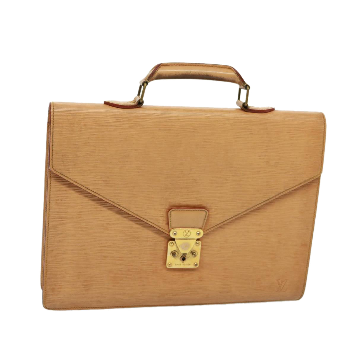 LOUIS VUITTON Epi Serviette Conseiller Briefcase Beige M54429 LV 78690
