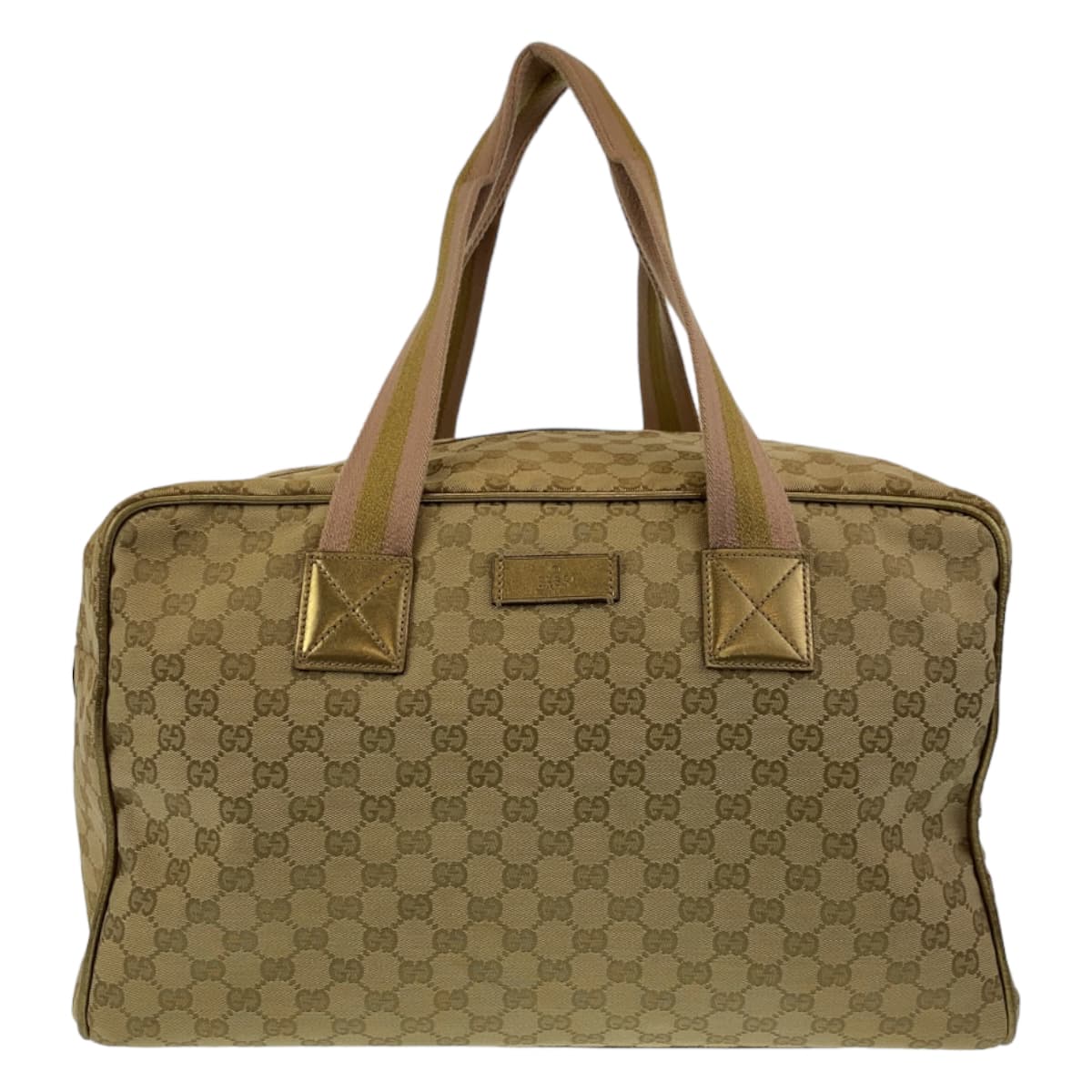 Luxury Gucci Trending 2025 GG Canvas Beige Multicolor Boston Bag
