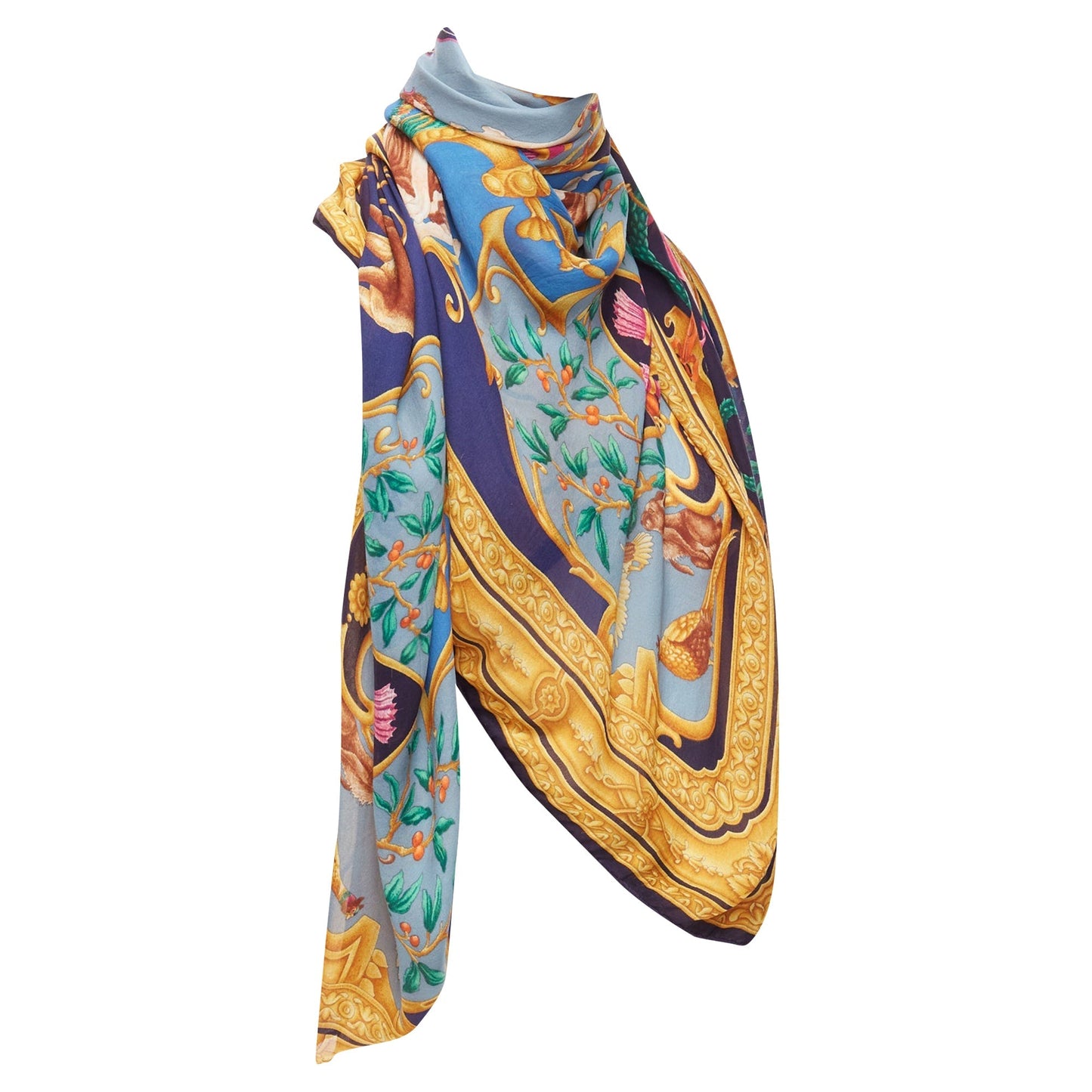 Gucci Tom Ford Diana Legend Barocco motif silk square scarf