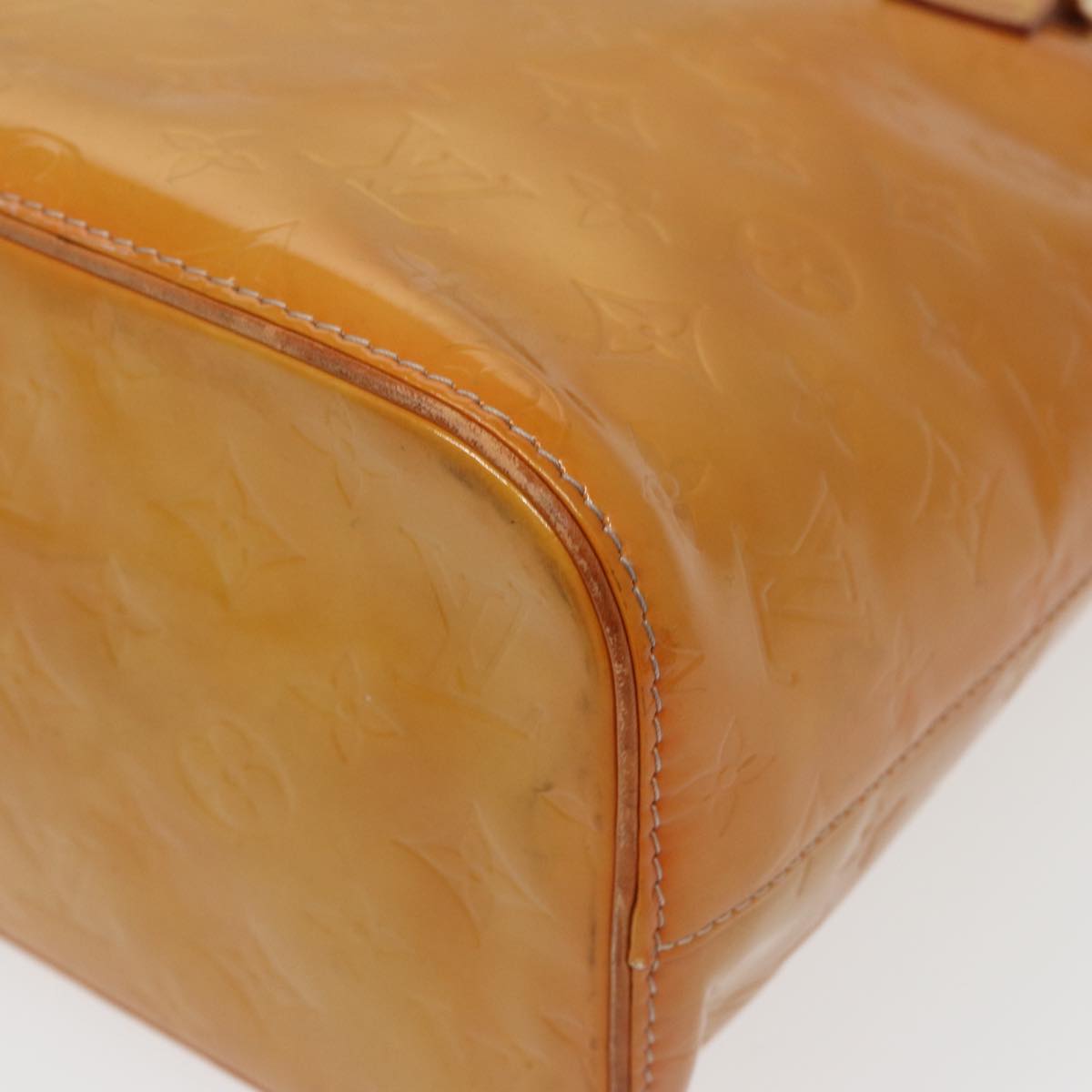 LOUIS VUITTON Monogram Vernis Houston Hand Bag Beige M91004 LV 78703