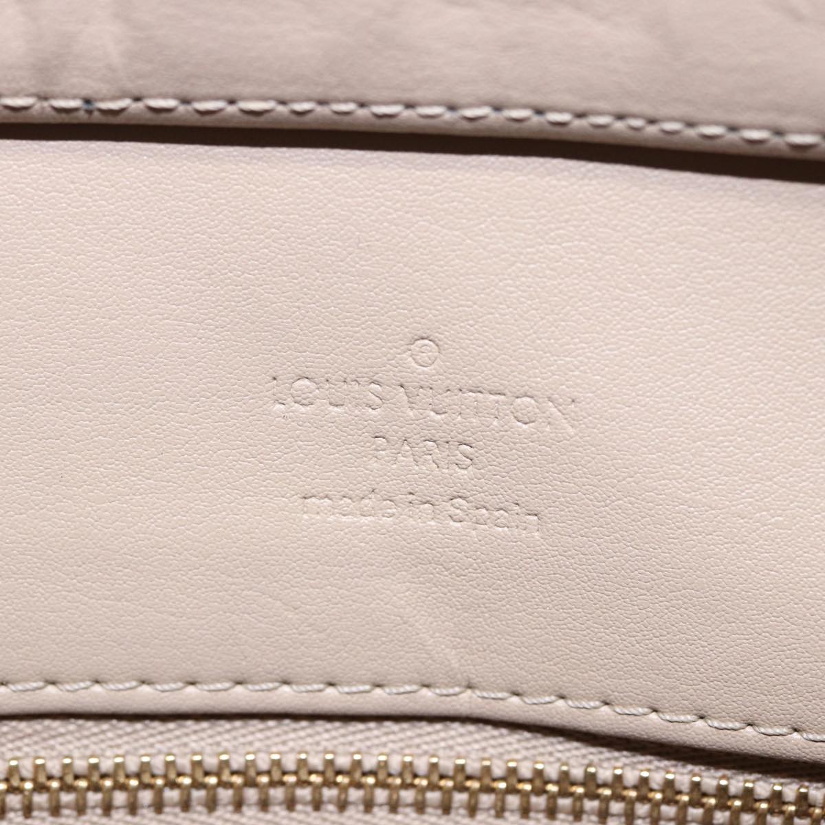 LOUIS VUITTON Monogram Vernis Houston Hand Bag Beige M91004 LV 78703