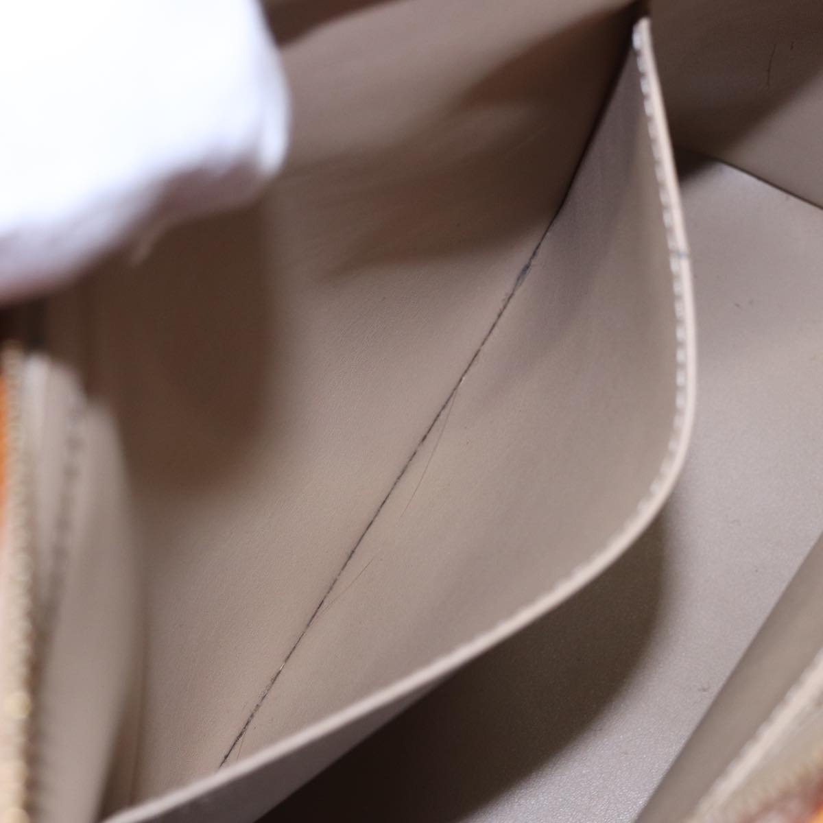 LOUIS VUITTON Monogram Vernis Houston Hand Bag Beige M91004 LV 78703