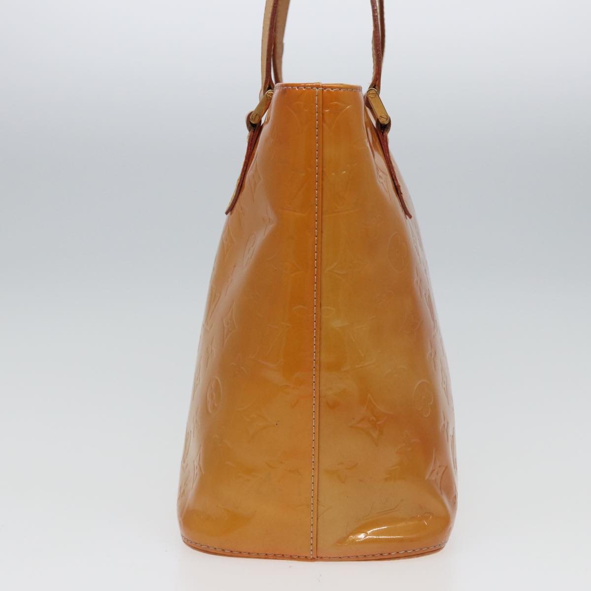 LOUIS VUITTON Monogram Vernis Houston Hand Bag Beige M91004 LV 78703