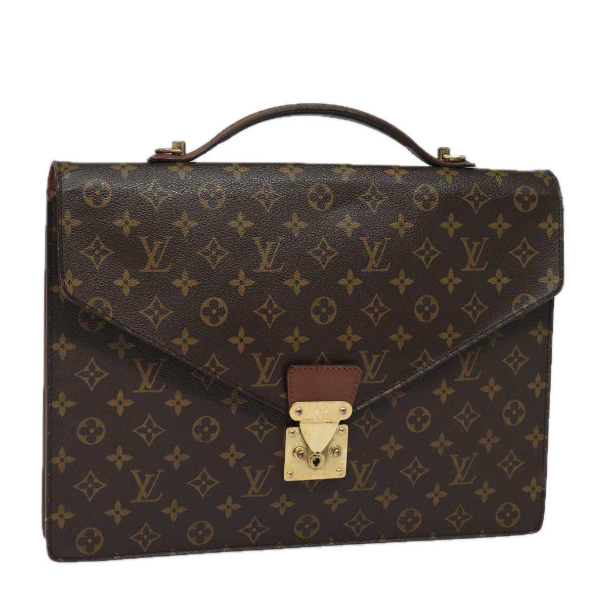 LOUIS VUITTON Monogram Porte Documents Bandouliere Bag M53338 LV 78725