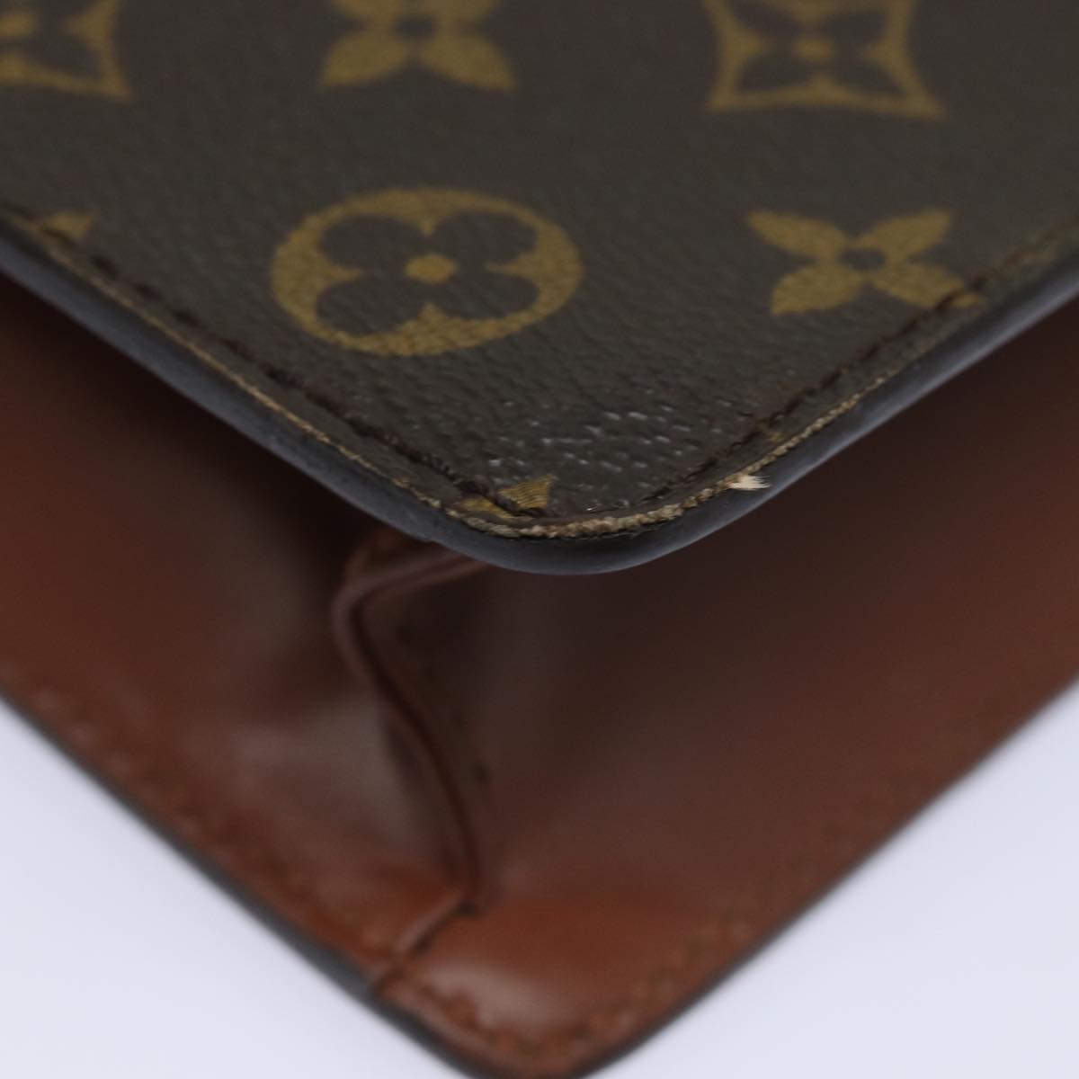 LOUIS VUITTON Monogram Porte Documents Bandouliere Bag M53338 LV 78725