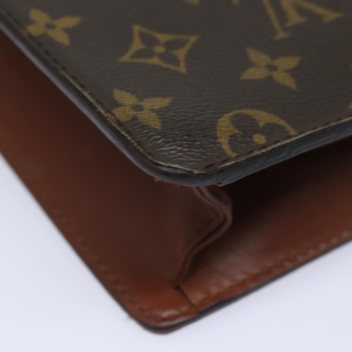 LOUIS VUITTON Monogram Porte Documents Bandouliere Bag M53338 LV 78725