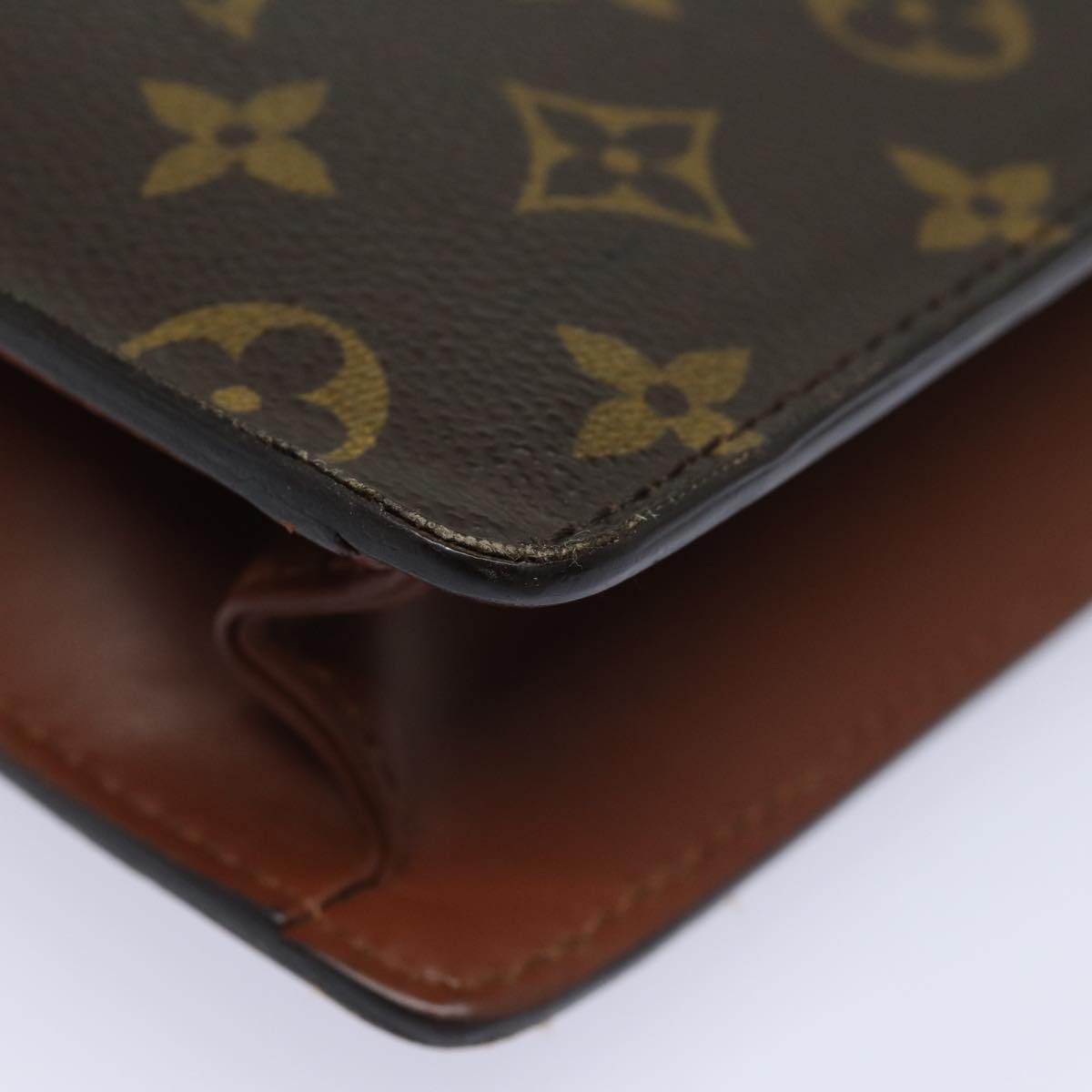 LOUIS VUITTON Monogram Porte Documents Bandouliere Bag M53338 LV 78725