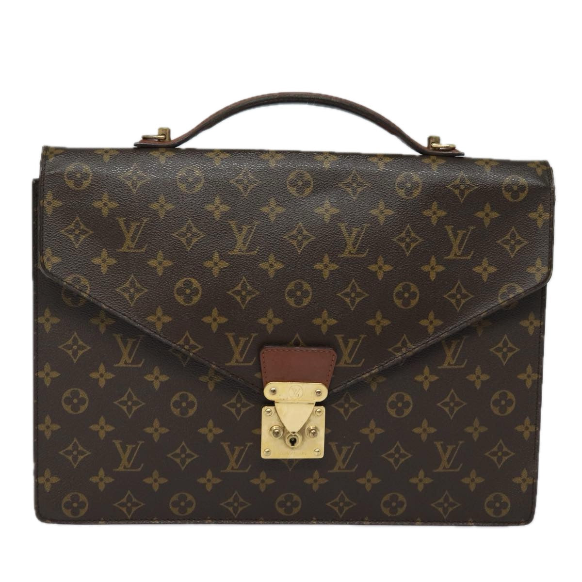 LOUIS VUITTON Monogram Porte Documents Bandouliere Bag M53338 LV 78725