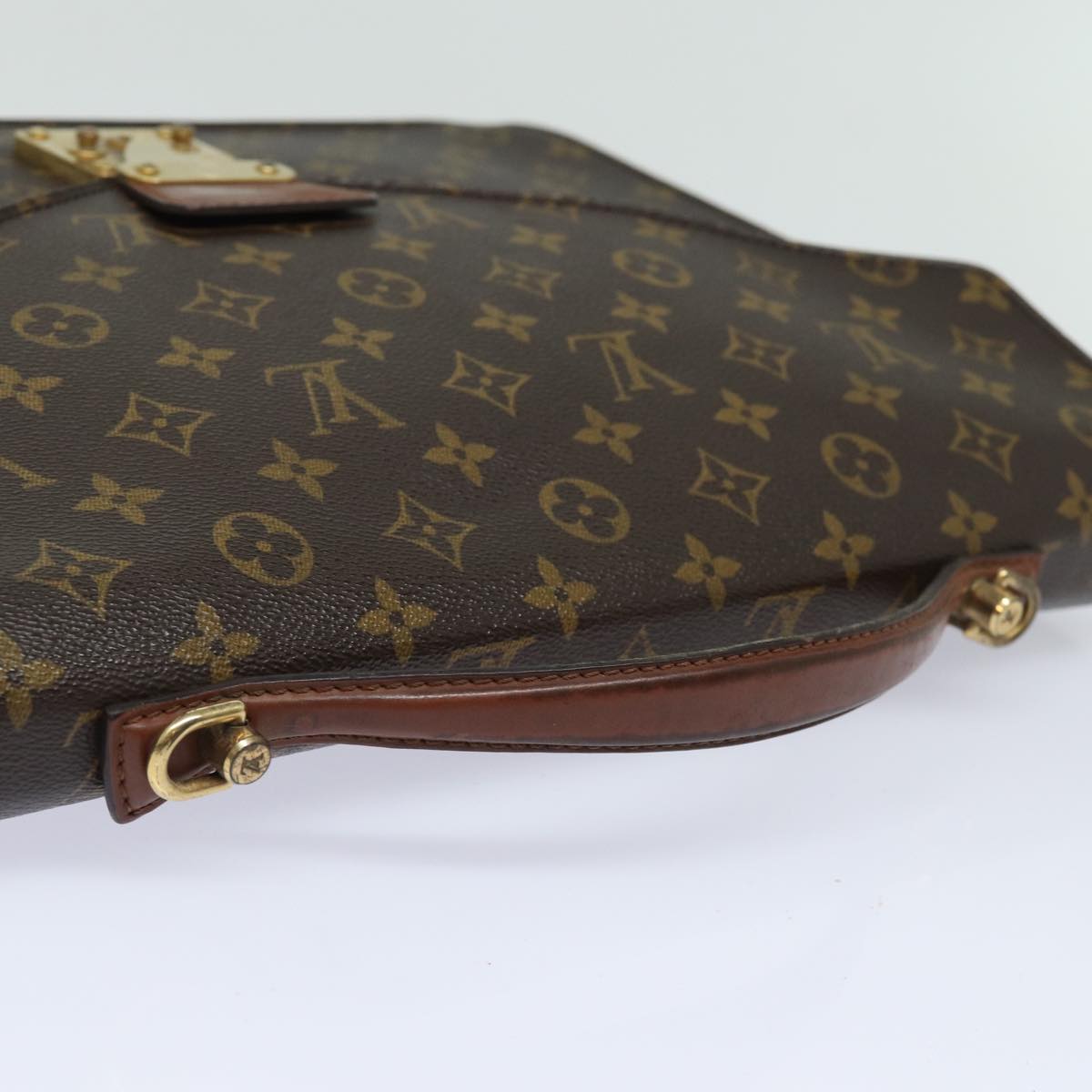 LOUIS VUITTON Monogram Porte Documents Bandouliere Bag M53338 LV 78725